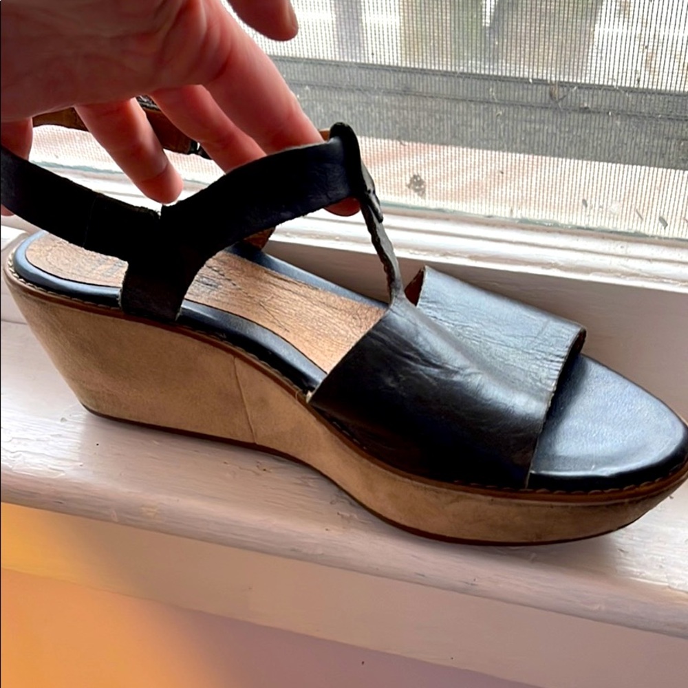 Size 8 Clark’s platform sandals